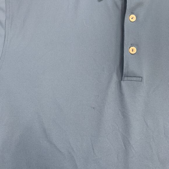 Peter Millar Polo Shirt Men L Blue Striped Summer Comfort Stretch Golf - Picture 4 of 7